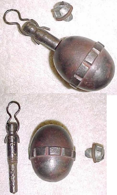 German WW1 DRILL Egg Grenade - Click Image to Close